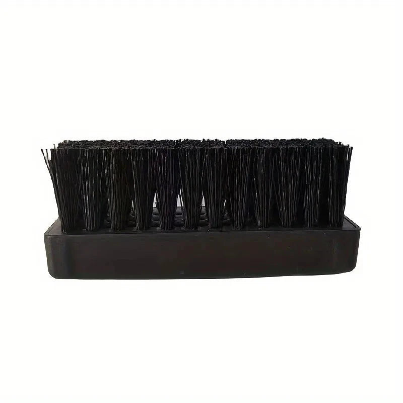 2pcs Dual-Strength Plastic Shoe Brush Set - Soft White Bristles & Firm Black Bristles  Versatile Shoe Care Tool for Home Use Cleantapaire